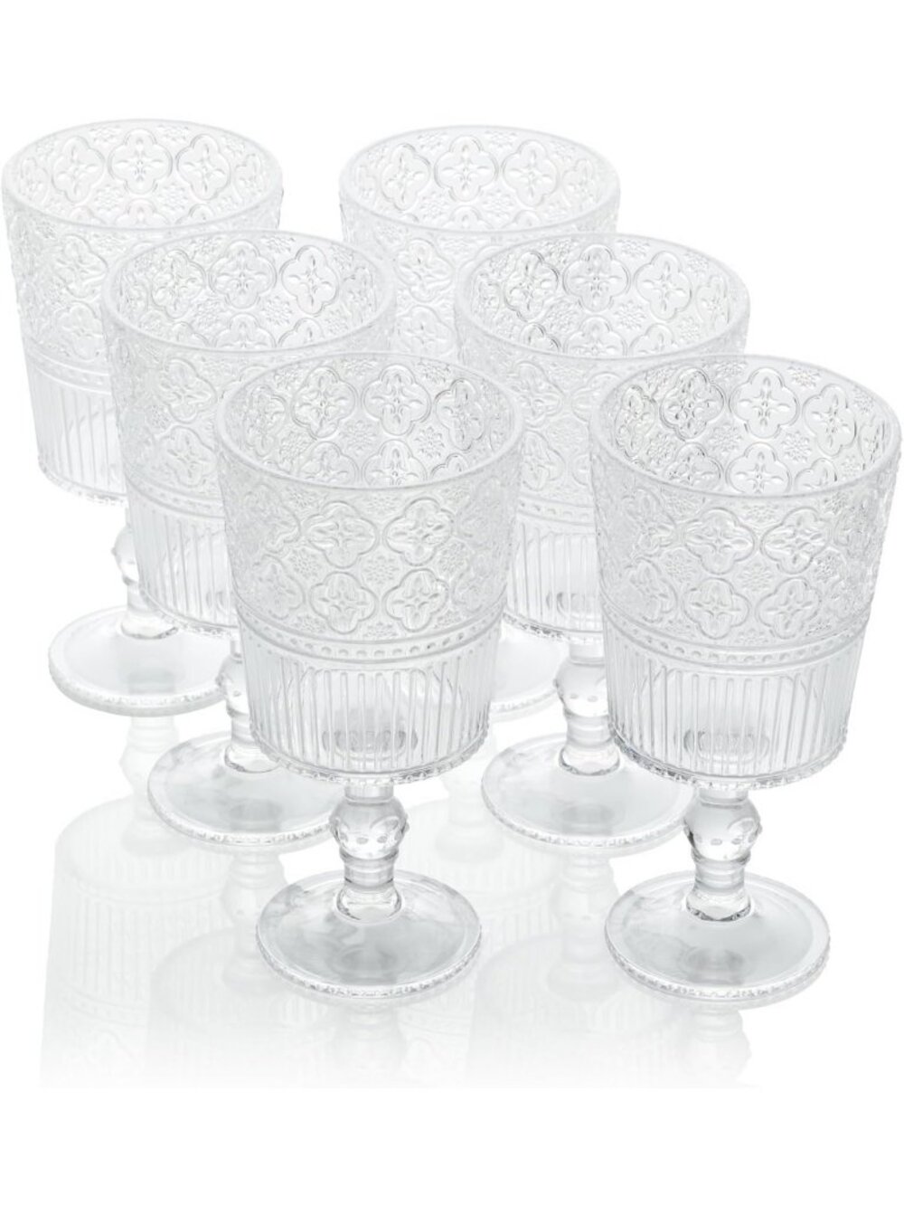 Elegant Acrylic Goblet Set of 6 - Unbreakable Drinkware for Everyday